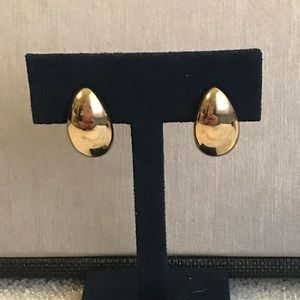 Gold Tear Drop Earrings